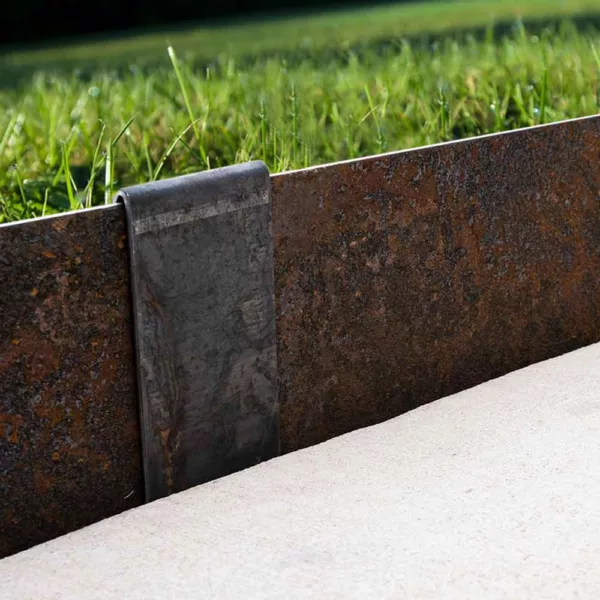 Corten Landscape Edging with Stakes