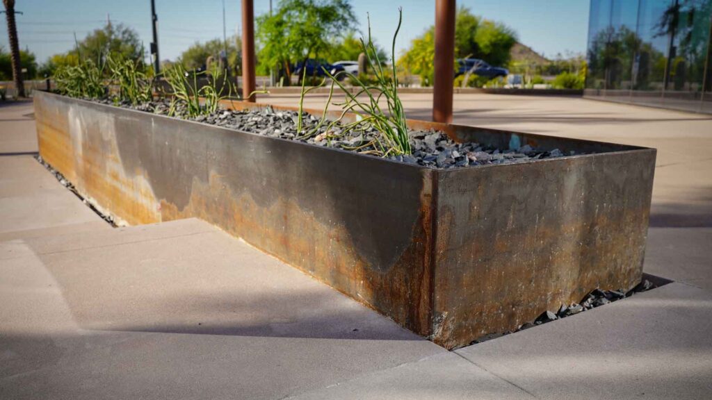 Corten Steel Planter Boxes