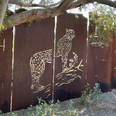 Corten Flat Sheet Fence